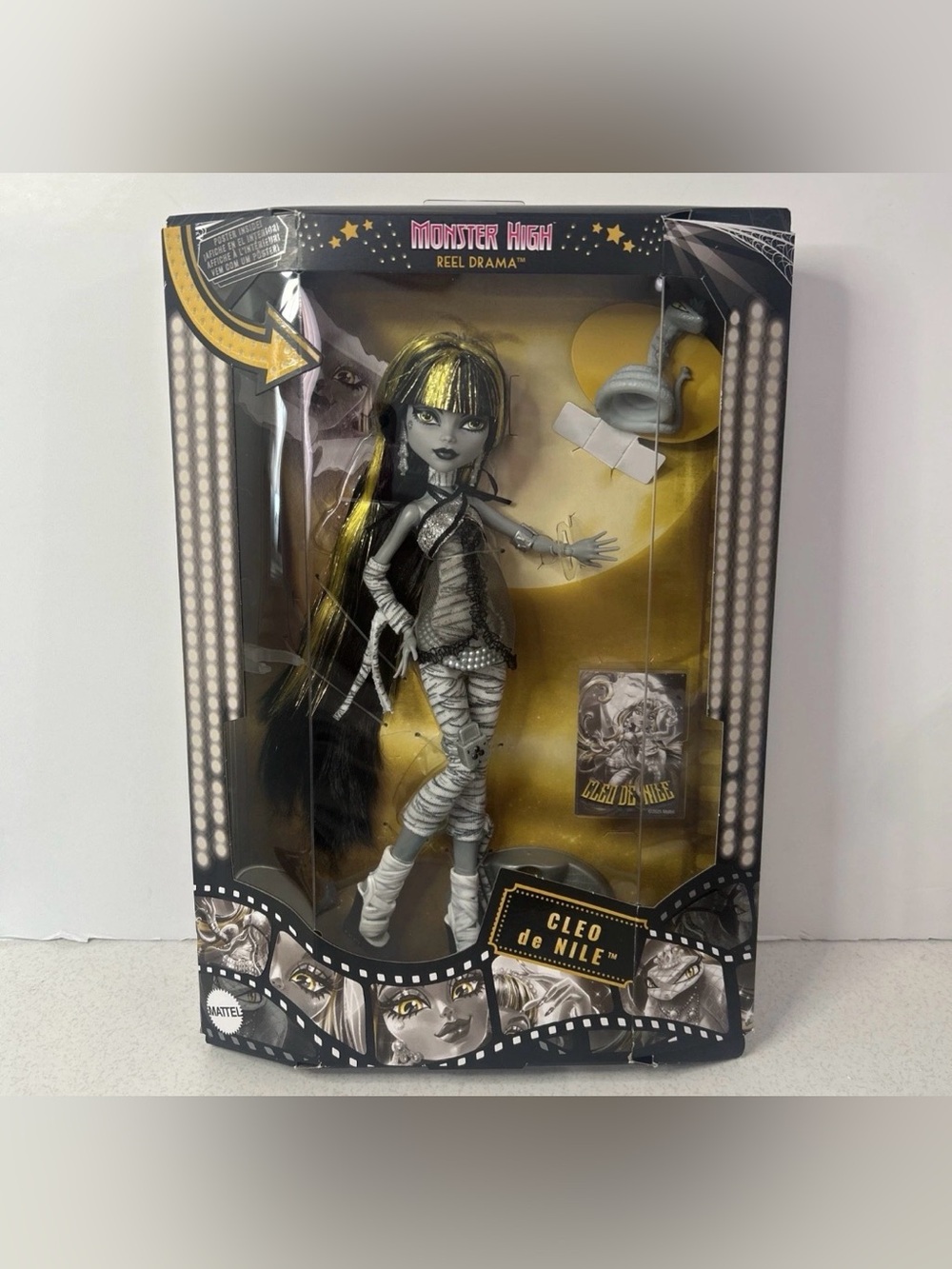 Monster High Cleo De Nile Reel Drama Fashion Doll Brand New Sealed